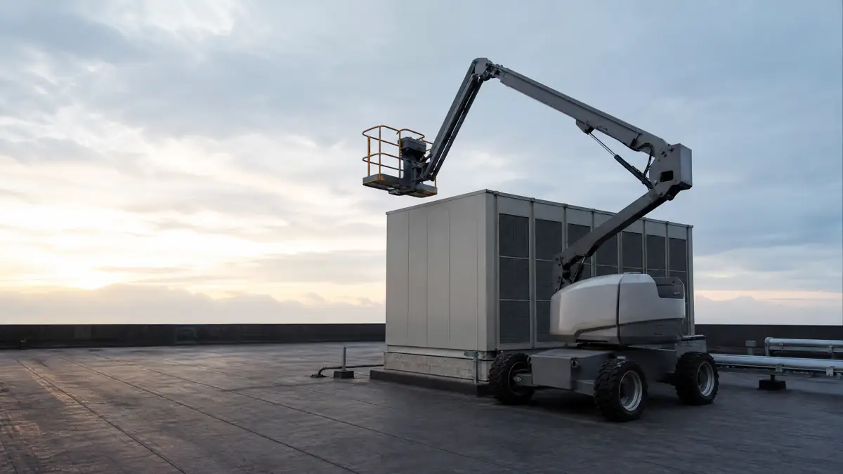 Articulating Boom Lifts jobsite access in Tulsa